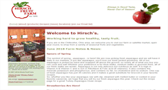 Desktop Screenshot of hirschfruitfarm.com